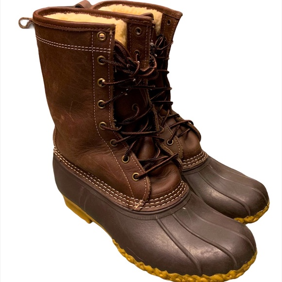 🆕 Sherpa Lined LL Bean Winter Bean Boots - Picture 2 of 7